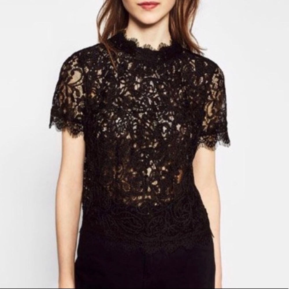 Zara lace top